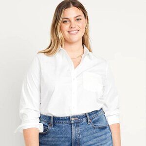 Old Navy The Classic Shirt White Button Down XXL
